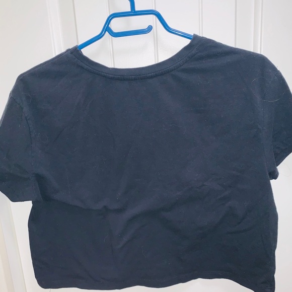 Blue notes black crop top - Picture 2 of 3